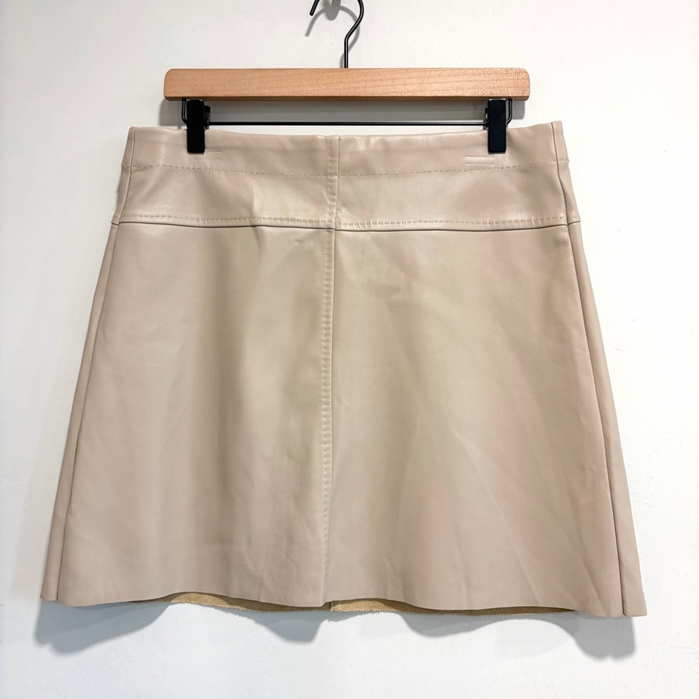 Max Studio Faux Leather Vegan Skirt